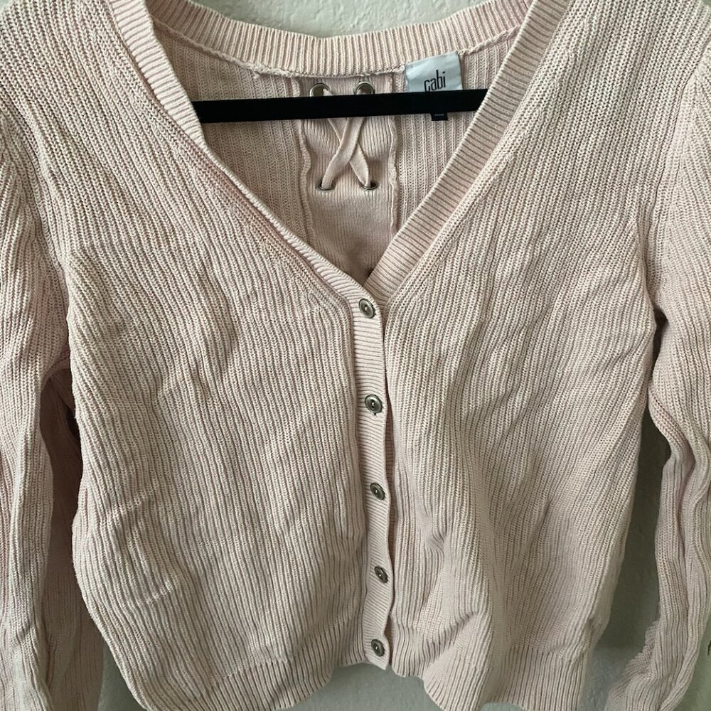 blush pink button up cardigan